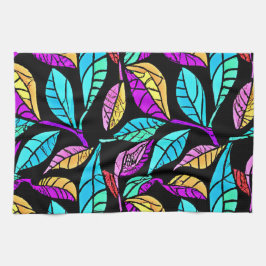 Glas in lood Leaves Design Theedoek