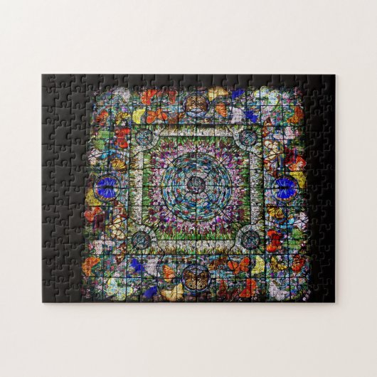 Glas in lood legpuzzel (Horizontaal)