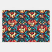 Glas in lood Levendige Design Inpakpapier Vel (Voorkant 3)