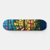 Glas in lood Licht Prism kleuren Skateboarddek Persoonlijk Skateboard (Horizontaal)