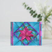 Glas in lood Lilly Briefkaart (Staand voorkant)