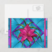 Glas in lood Lilly Briefkaart (Voorkant / Achterkant)