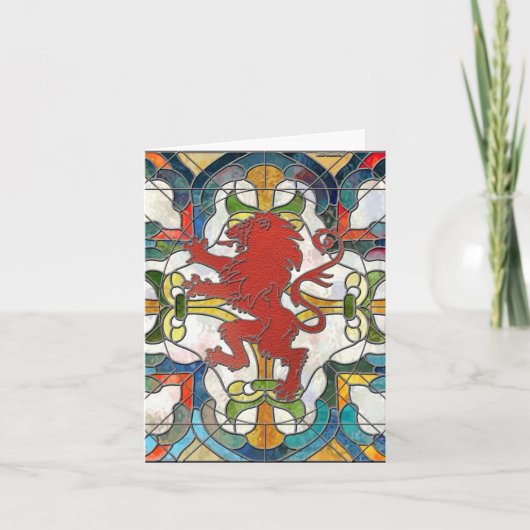 Glas in lood Lion Crest Kaart (Voorkant)