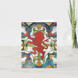 Glas in lood Lion Crest Kaart