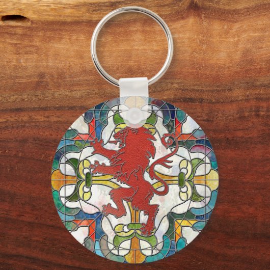Glas in lood Lion Crest Sleutelhanger (Voorkant)