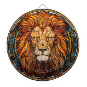 Glas in lood Lion Dartboard Dartbord (Voorkant)