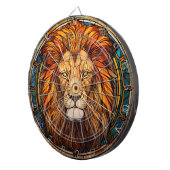 Glas in lood Lion Dartboard Dartbord (Voorkant Rechts)