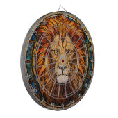 Glas in lood Lion Dartboard Dartbord (Voorkant Links)