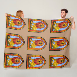 Glas in lood Lion Fleece Deken