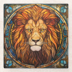 Glas in lood Lion Onderzetter