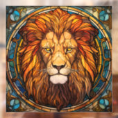 Glas in lood Lion Window Cling Raamsticker (Vel 2)