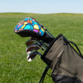 Glas-in-lood Lite Golfheadcover (Insitu)