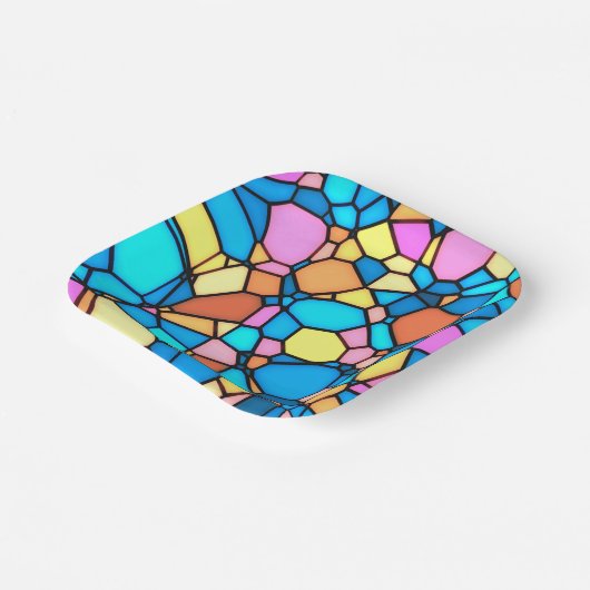 Glas in Lood Lite Papieren Bordje (Gebogen)
