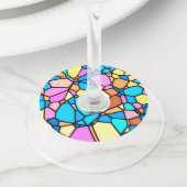Glas-in-lood Lite Wijnglaslabel (Dichtbij)