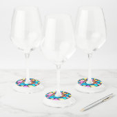 Glas-in-lood Lite Wijnglaslabel (Set)
