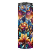 Glas in lood Llama berglandschap Thermosbeker (Achterkant)