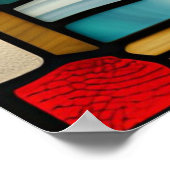 Glas in lood look anker downloadbaar ontwerp poster (Hoek)