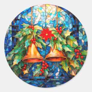 Glas in lood Look Christmas Classic Ronde Sticker