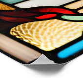 Glas in lood look haan ontwerp poster (Hoek)