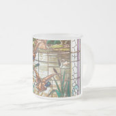 Glas in lood look Mallard eend en staarten Matglas Koffiemok (Voorkant rechts)