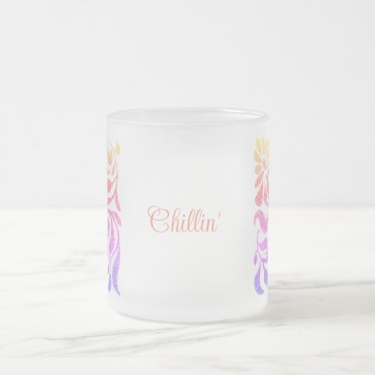 Glas in lood Look Spring Floral Art Mok (Center)