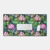 Glas-in-lood Lotus Bureaumat (Keyboard & Muis)
