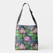 Glas in lood Lotus Cross-body tas (Achterkant)