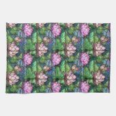 Glas in lood Lotus keukenhanddoek (Horizontaal)