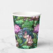 Glas in lood Lotus Papier Cups Papieren Bekers (Rechts)