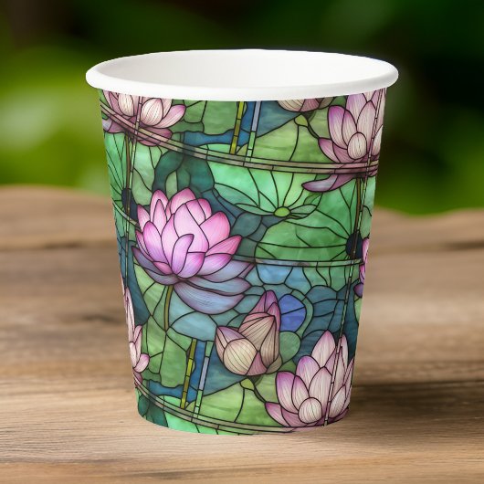 Glas in lood Lotus Papier Cups Papieren Bekers