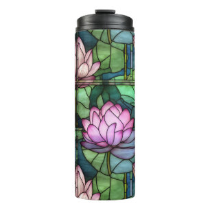 Glas in lood Lotus Thermische Tumbler Thermosbeker