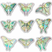 Glas in lood Luna Moths Sticker (Voorkant)
