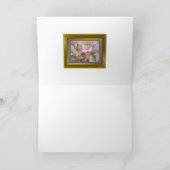 Glas in lood Luxe Flower Wenskaart Feestdagen Kaart (Binnen)