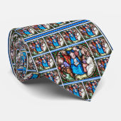 Glas in lood Maagd Maria Heilige Geest Apostelen Stropdas (Opgerold)