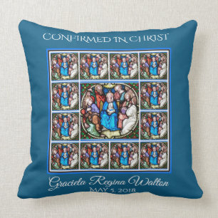 Glas in lood Maagd Mary Heilige Geest postles Kussen