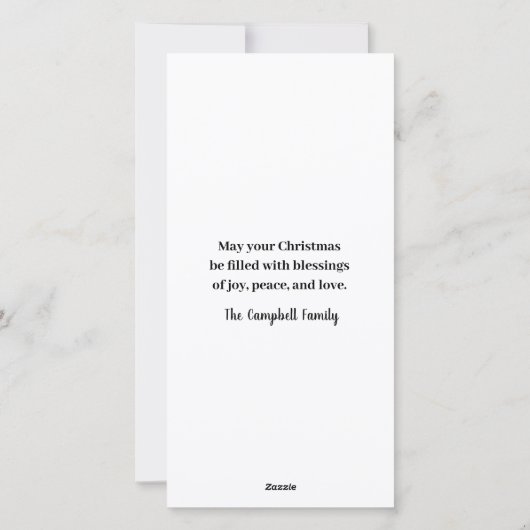 Glas in lood Madonna Flat Feestdagenkaart (Achterkant)