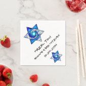 Glas in lood Magen David (gepersonaliseerd) Servetten (Insitu)