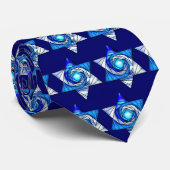 Glas in lood Magen David Stropdas (Opgerold)