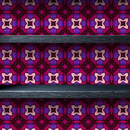 Glas in lood Magenta Arabesque kleine lettertjes Behang