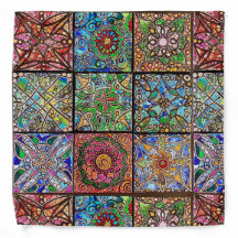 Glas in lood Mandala Bandana- Julie Ann Stricklin