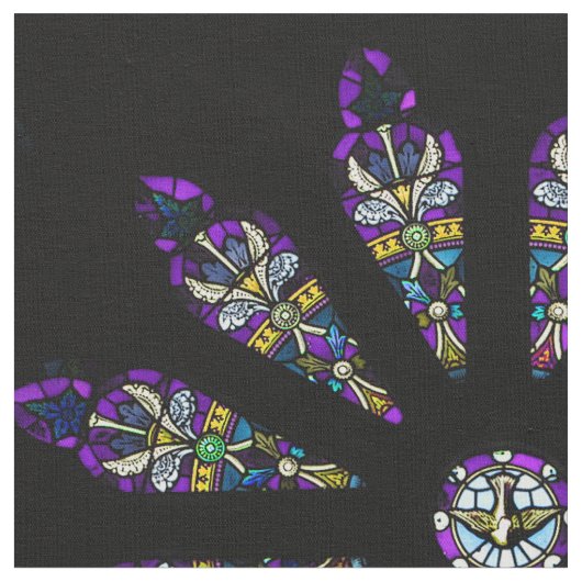 Glas in lood Mandala Fabric Stof (Close Up)