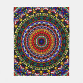 Glas-in-lood Mandala Fleece Deken (Voorkant)