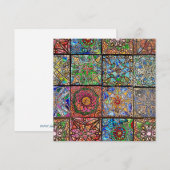 Glas in lood Mandala Patchwork (Voorkant / Achterkant)