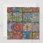 Glas in lood Mandala Patchwork (Voorkant)