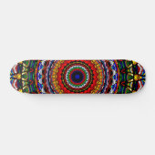 Glas-in-lood-mandala Persoonlijk Skateboard (Horizontaal)