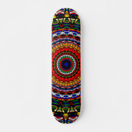 Glas-in-lood-mandala Persoonlijk Skateboard