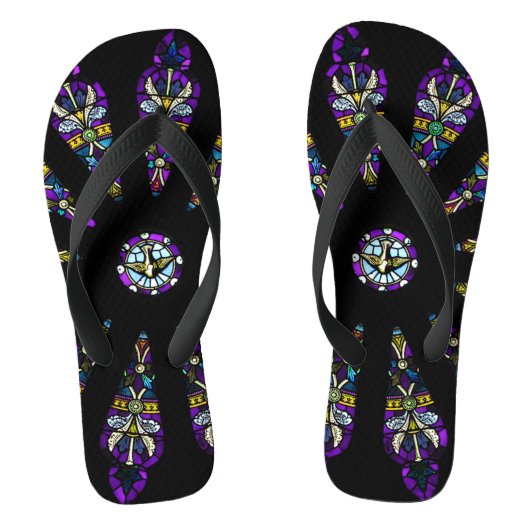 Glas in lood Mandala Teenslippers (Voetbed)