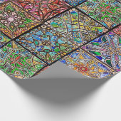 Glas in lood Mandala verpakkingspapier Cadeaupapier (Hoek)