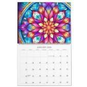 Glas in lood Mandela Kalender (Jan 2026)