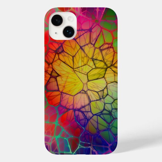 Glas in lood met breukkleurige kleur Case-Mate iPhone case (Achterkant)